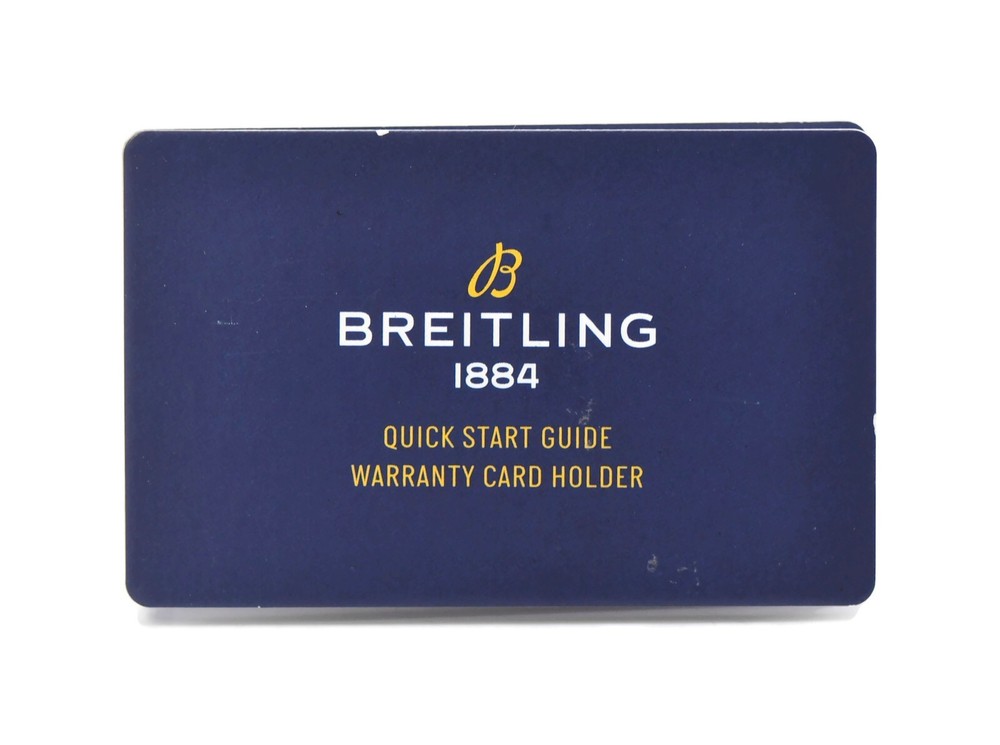 Breitling Quick Start Guide Booklet Manual