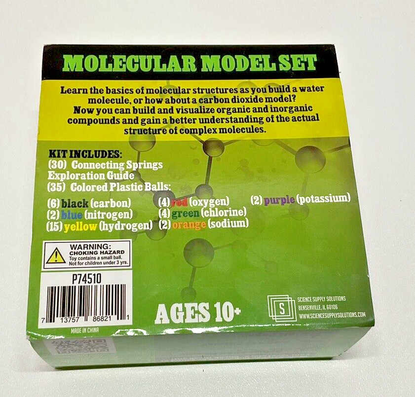 Molecule Model Set Chemistry Molecular Build STEM Teaching Aid The Science Club*