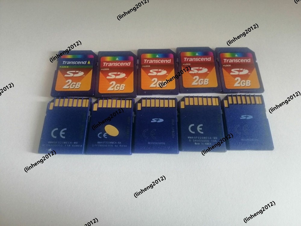 10PCS TRANSCEND 2GB SD CARD