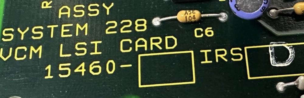 Executone Isoetec 15460 VCM LSI Card IRS D