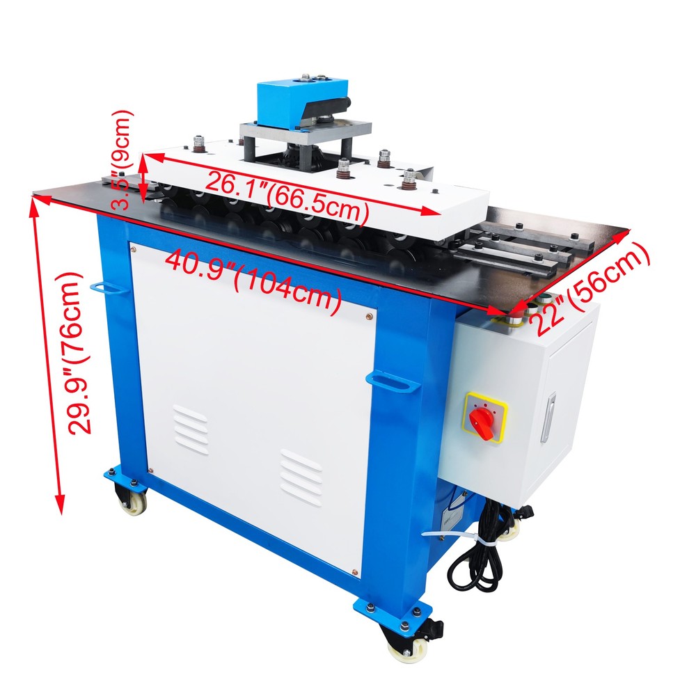 220V Seam Lock Forming Machine Edge Biting Machine Air Duct Undercut Machine