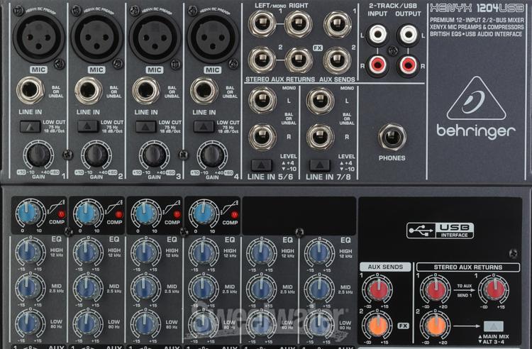 Behringer Xenyx 1204USB Mixer with USB