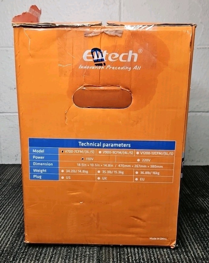 Elitech V700 2-Stage Intelligent Vacuum Pump with Touch Screen