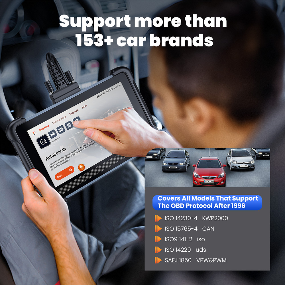 THINKSCAN 672 Car Bidirectional Diagnostic Tool OBD2 FCA Code Scanner ALL System