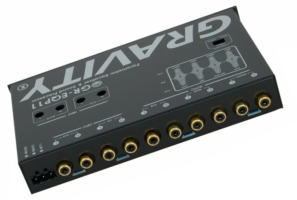 Gravity GR-EQP11 Car Audio Equalizer 1/2Din Sound Processor Bass Maximizer