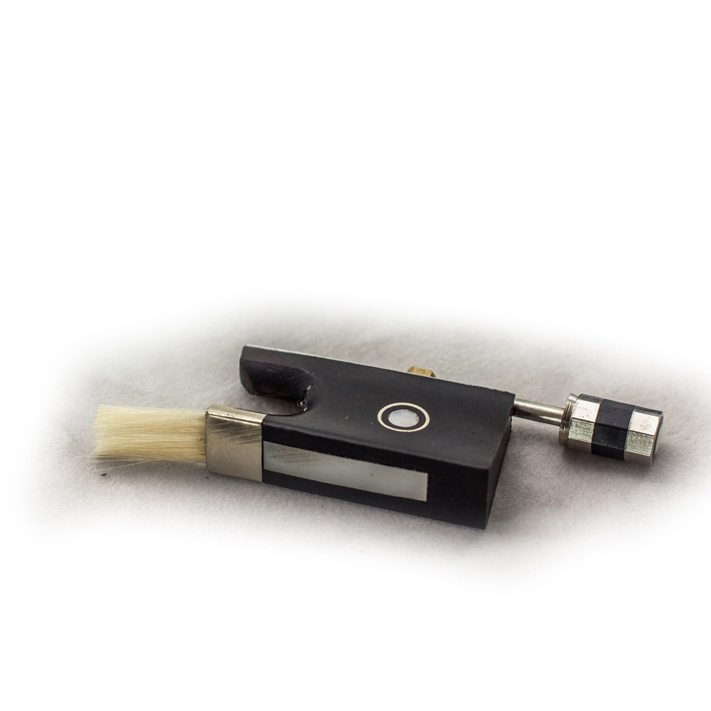 Fully Lined Ebony Frog for 4/4 Violin Bow