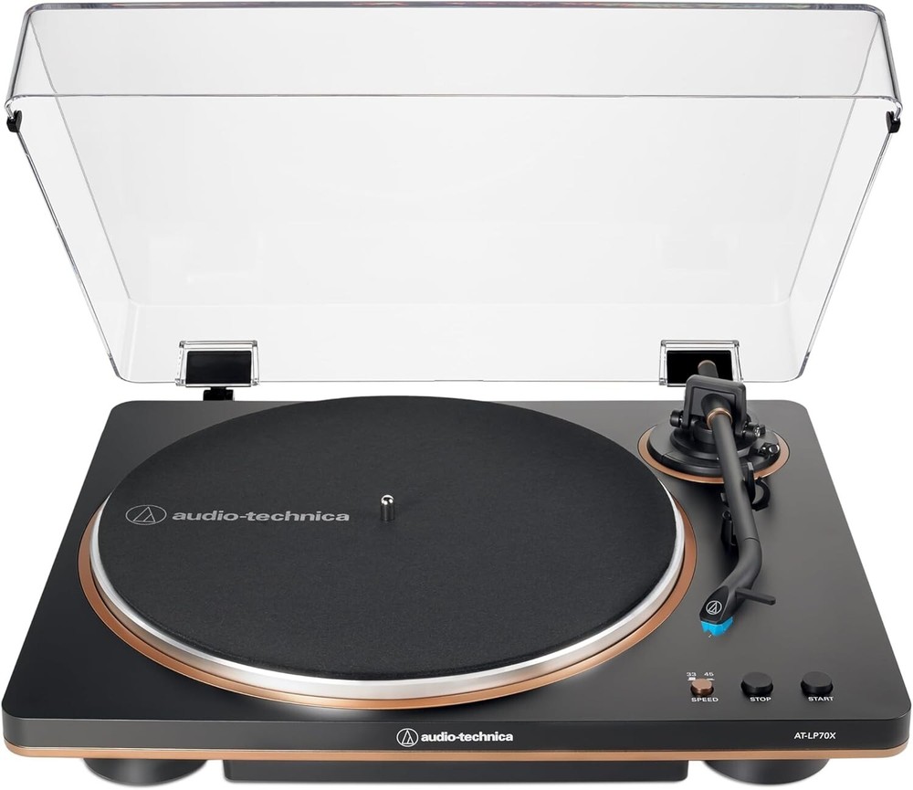 Audio-Technica Fully Automatic Belt-Drive Turntable (Black/Bronze)