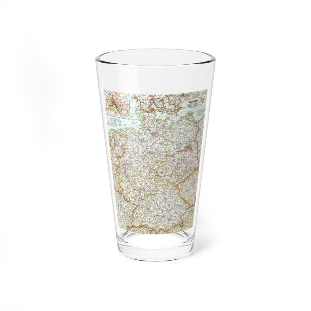 Germany (1959) (Map) Pint Glass 16oz
