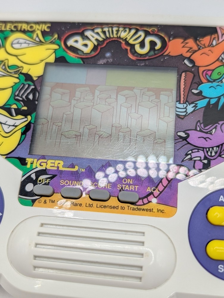 Battletoads 1988 Tiger Electronics Handheld Game Tested Working Rare
