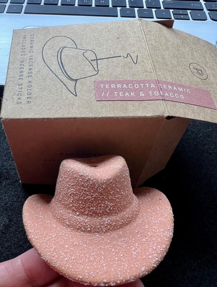 Cowboy Hat Incense Holder - Terracotta