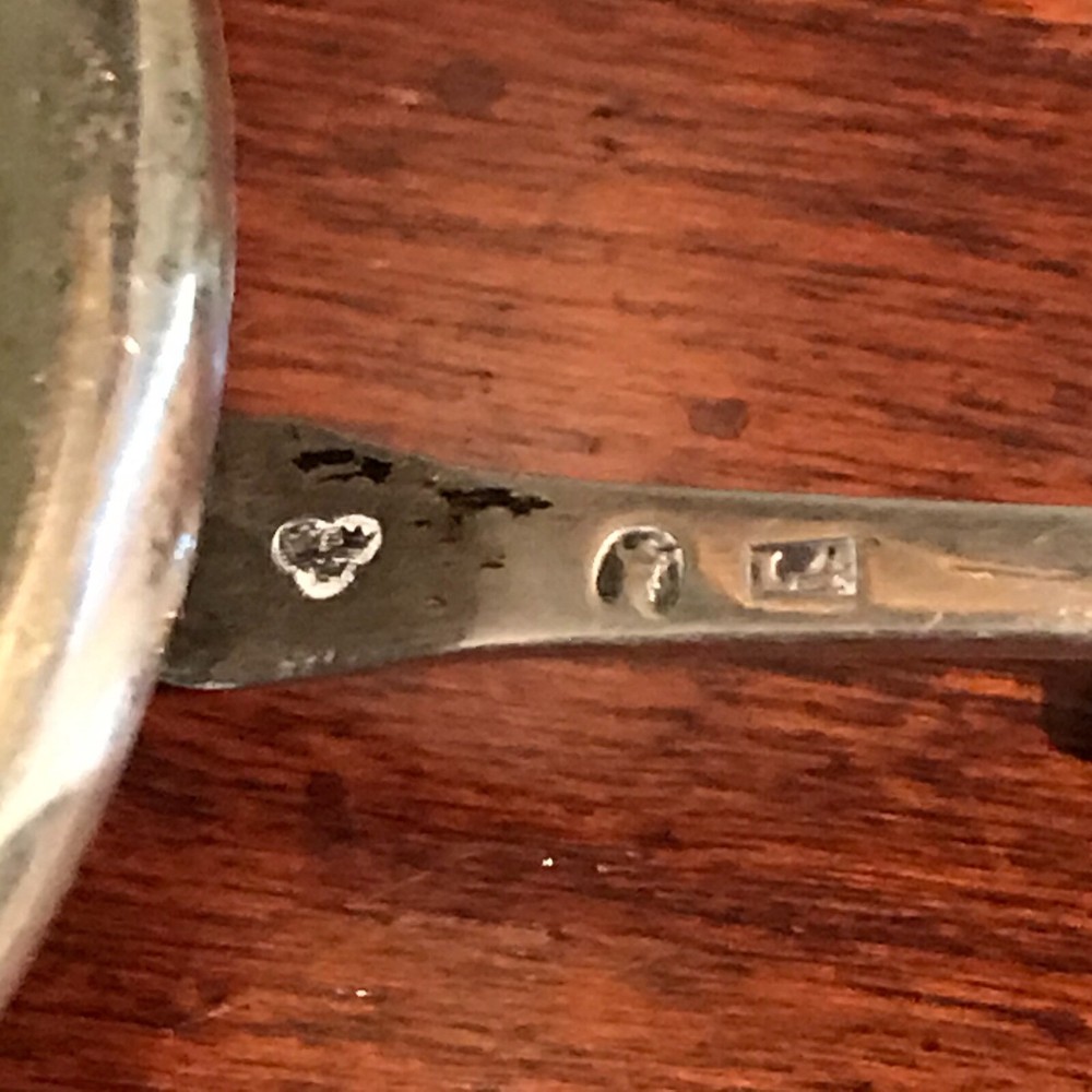 Antique Swedish 800 Silver Tea Strainer 1841