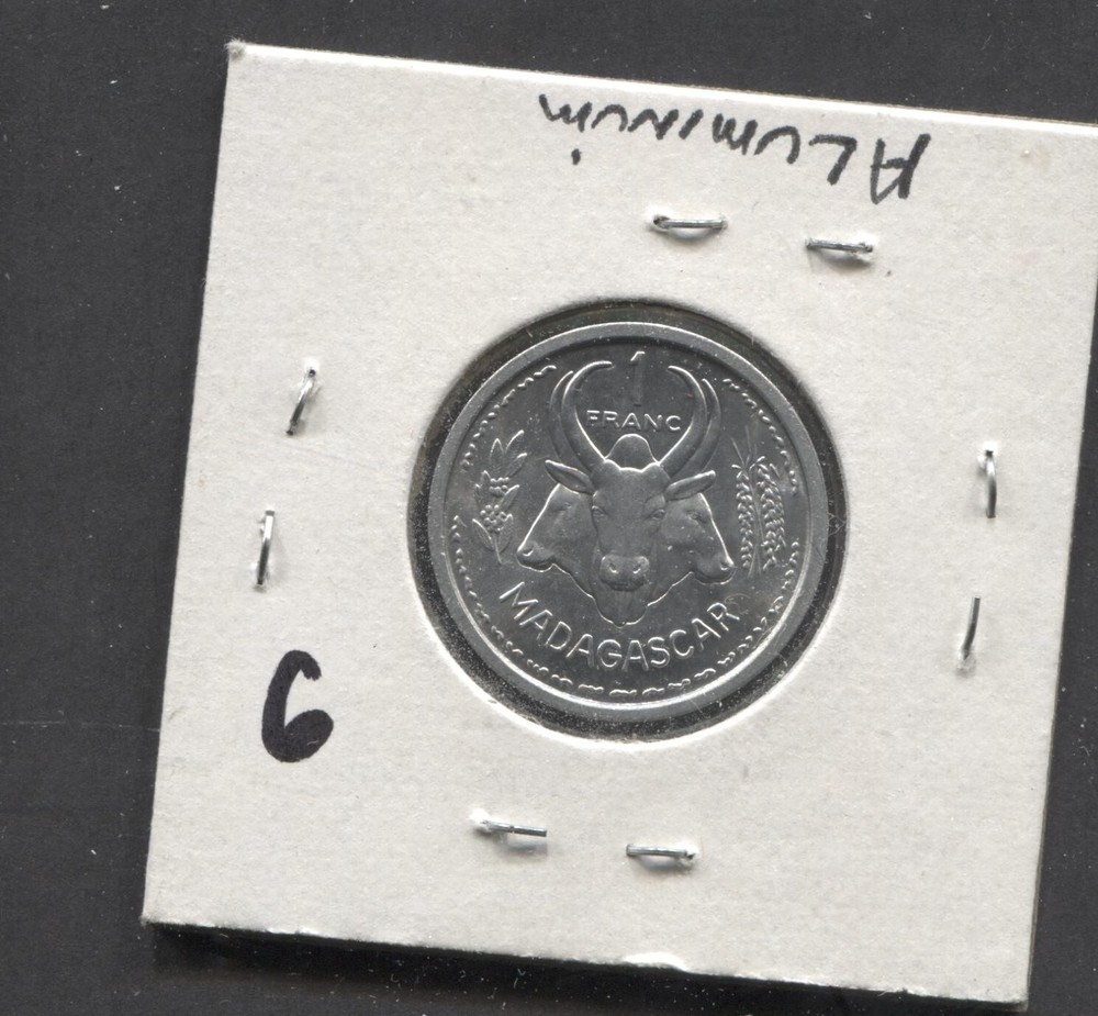 1958(A)-Madagascar-UNC-1 Francs-KM-3