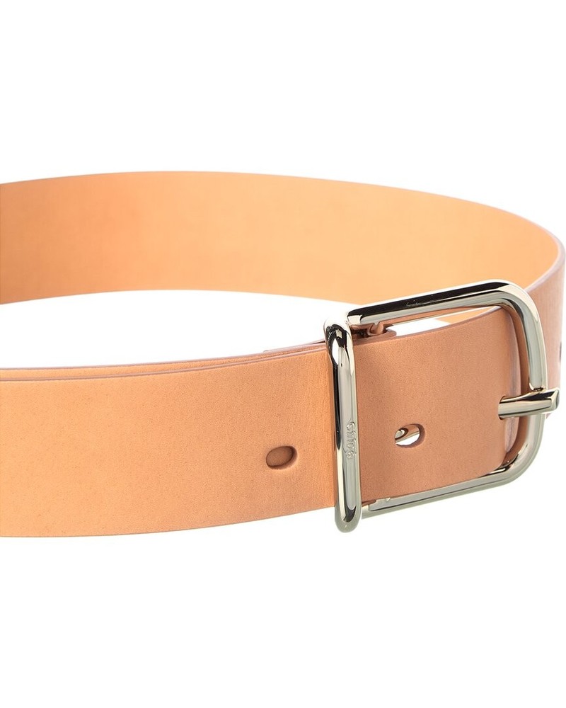 Chloé Leather Belt Women's Tan L