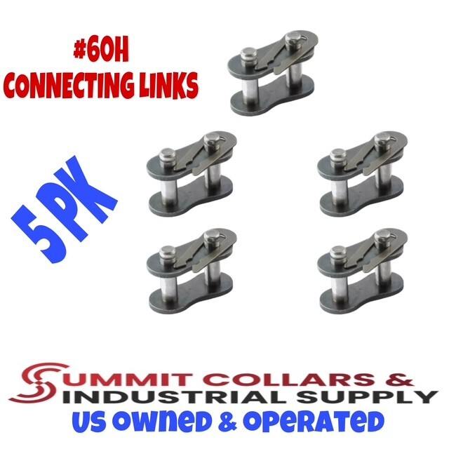 (5) #60H Heavy Duty Roller Chain Connecting Links