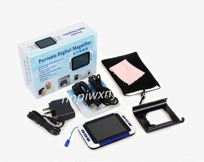 32X Low Vision Aid Digital Magnifier Elderly Electronic Magnifying USB AV Port