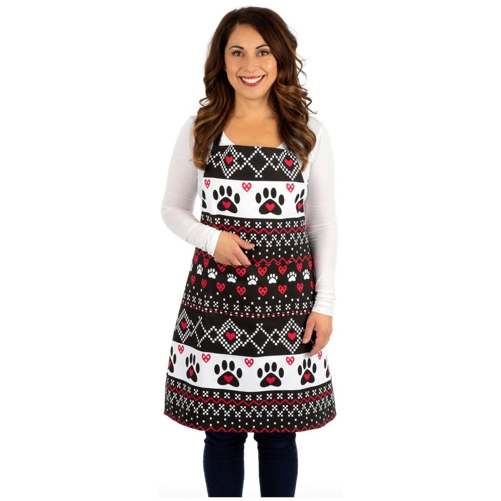 Love Stitch Paw Print Apron