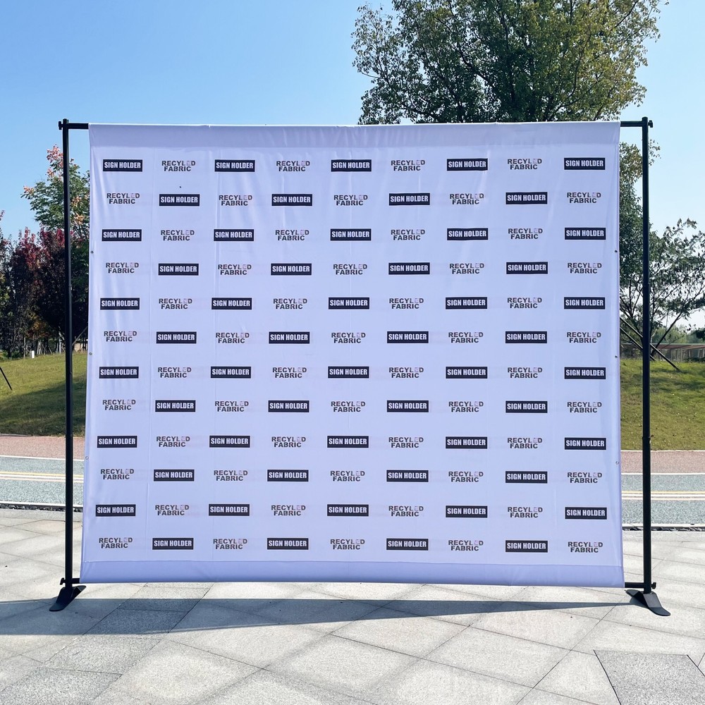 8'x10' HEAVY-DUTY Telescopic  Repeat Banner Backdrop Stand Adjustable