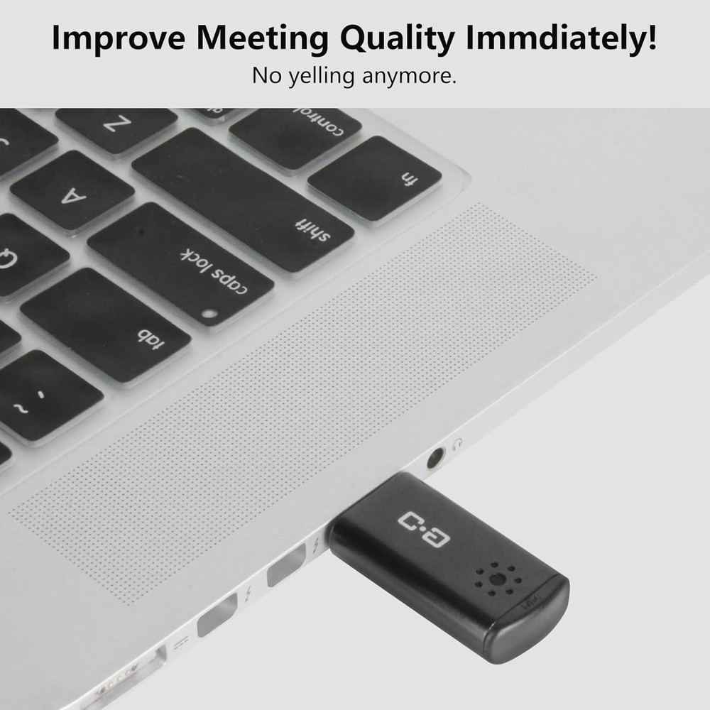 Cordless USB Microphone for Laptop/Desktop - High Sensitivity, Plug-and-Play