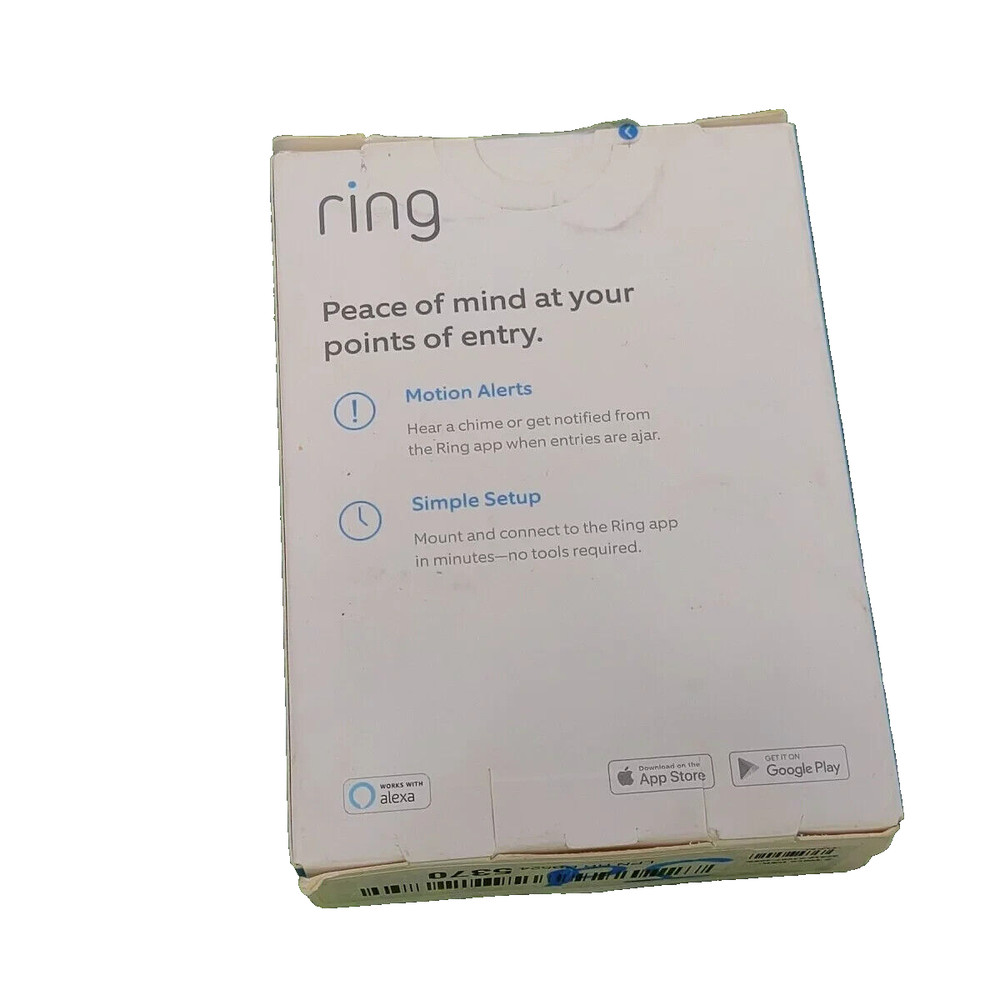 Ring Alarm Contact Sensor (2nd Gen) 1-Pack - White Open Box