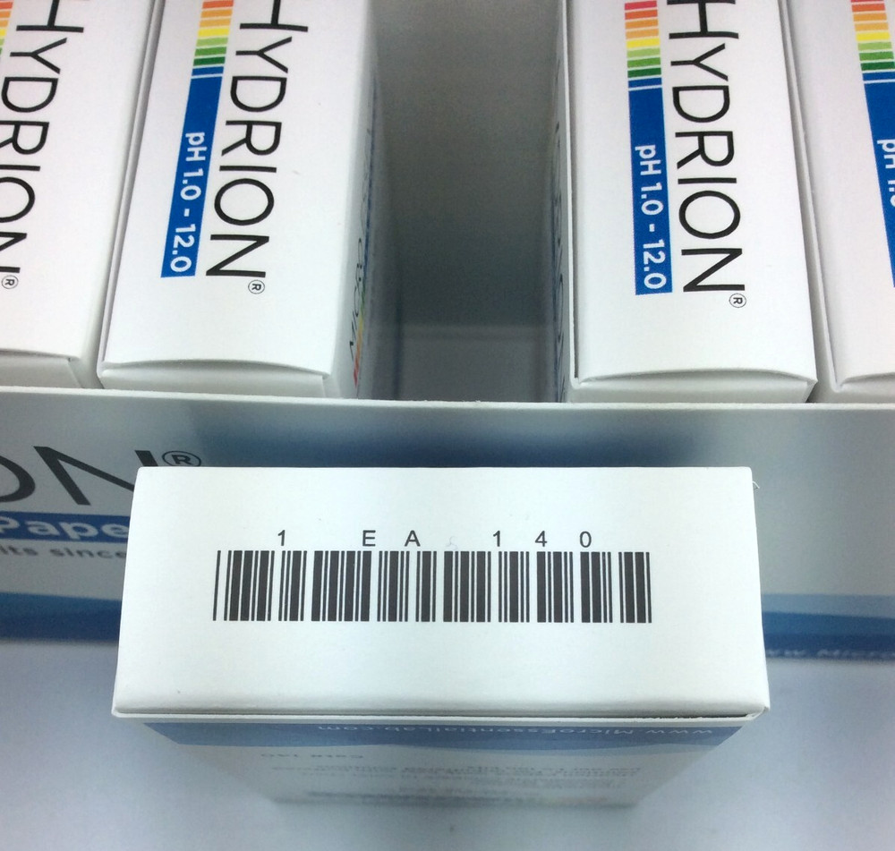 Hydrion pH Test Papers 10 Pack Each with Single Roll Dispenser 1.0 - 12.0 PH