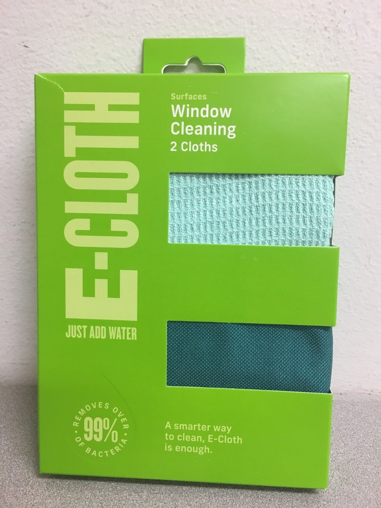 E-Cloth Window Kit Microfiber Glass and Polish Cloth 2 pk