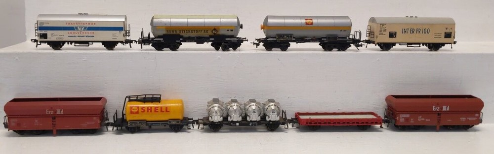 Fleischmann HO Scale Assorted Freight Cars [9] EX