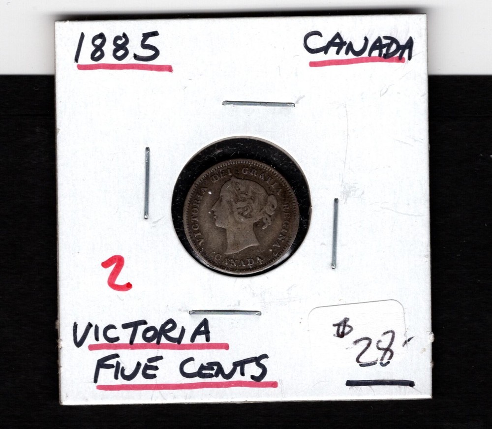 1885- Canada- Victoria Five Cents