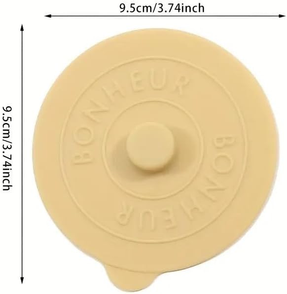 4 Pack Silicone Cup Lids, 10cm Reusable Stretchable Drink Covers - Universal Dus