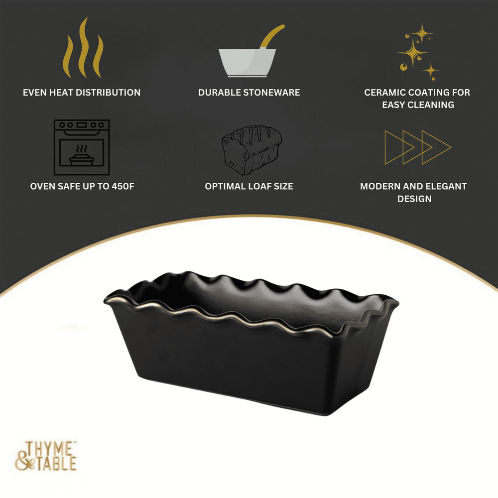 9" Loaf Pan Ceramic Easy Cleaning Bakeware Kitchen Modern