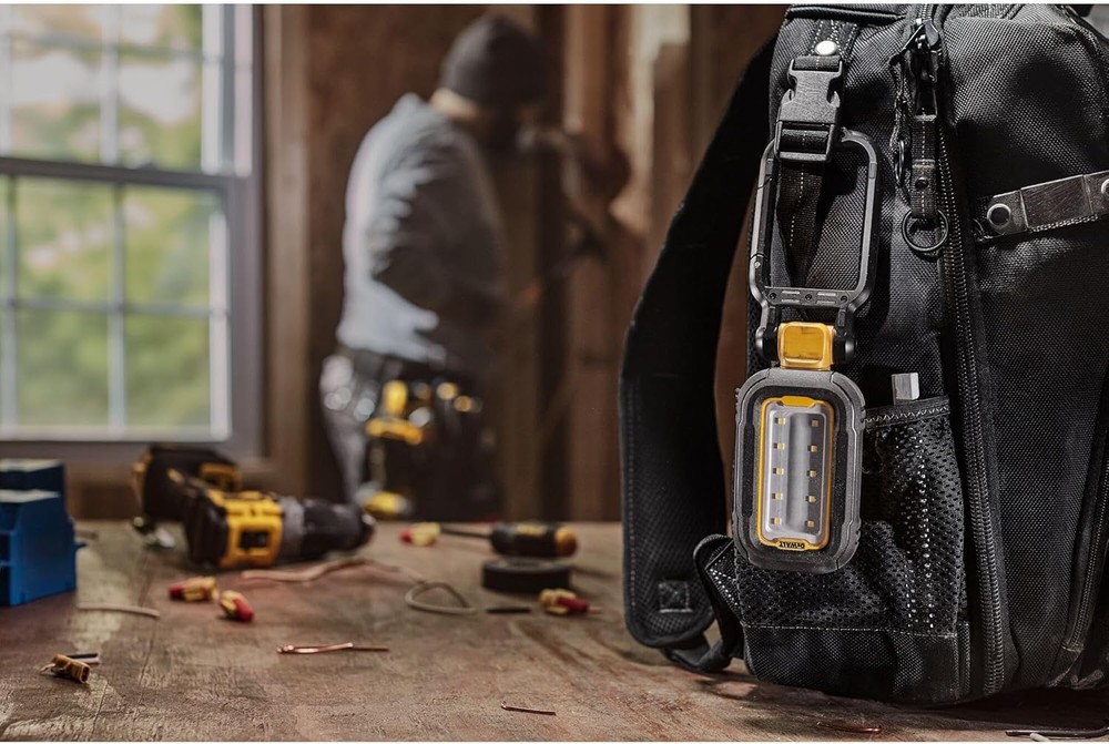 DEWALT LED Light, Powerful and Compact Work Light, Magentic Handle, USB-C Rech