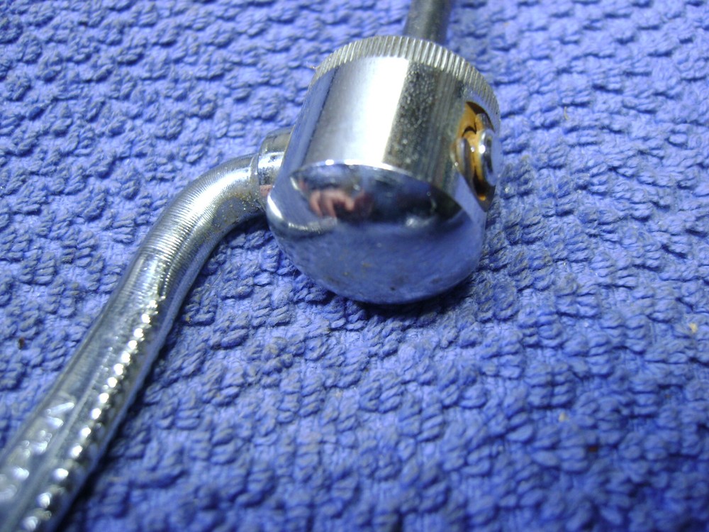 Used Front Ofmega older style road skewer quick release, missing adjuster end