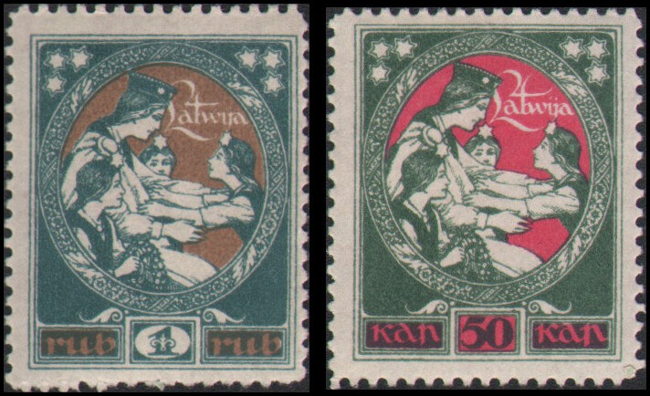 Latvia #68-69 MNH