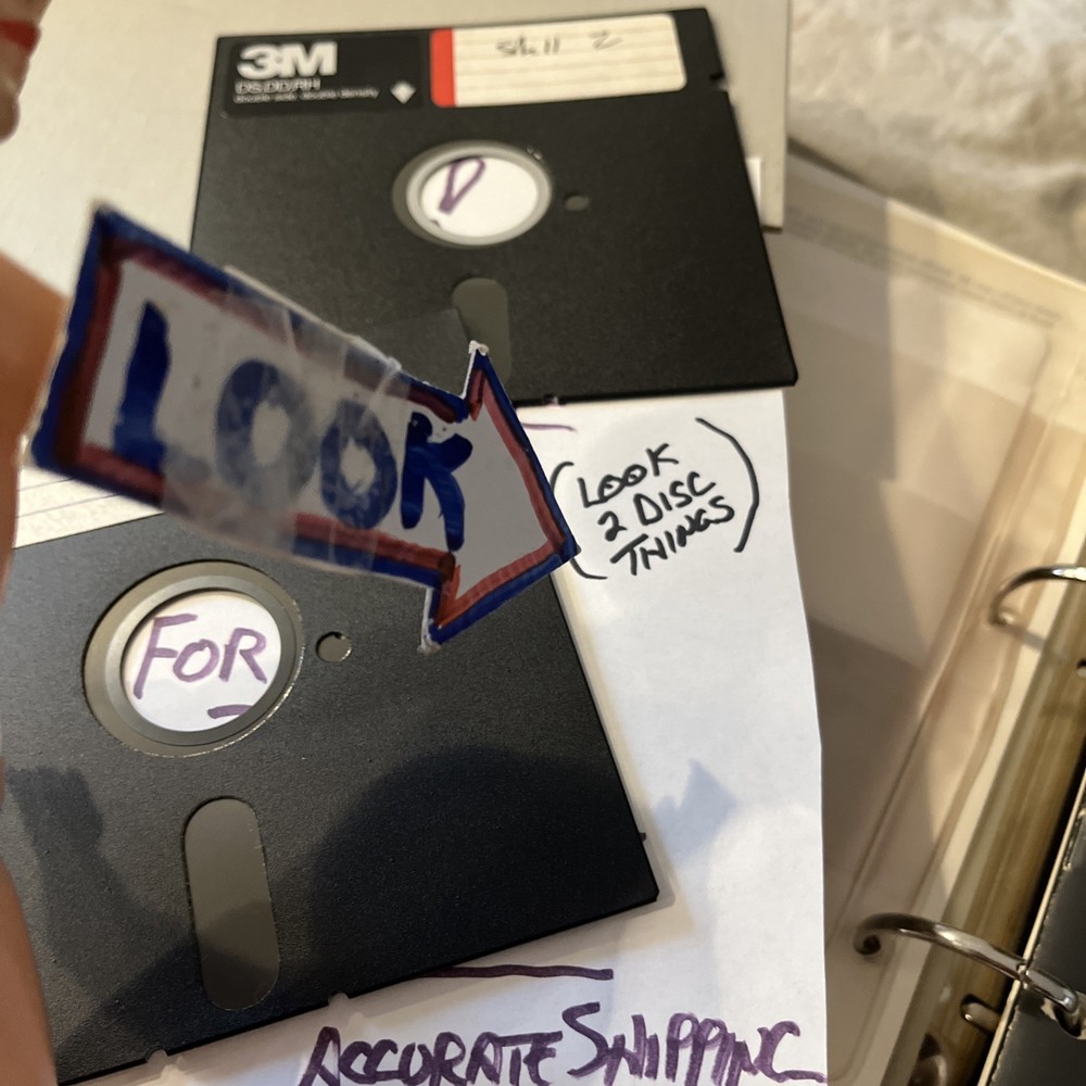 Vintage Computer Software Manual Book Database Three For 16 Bit Pc 1984 + Discs