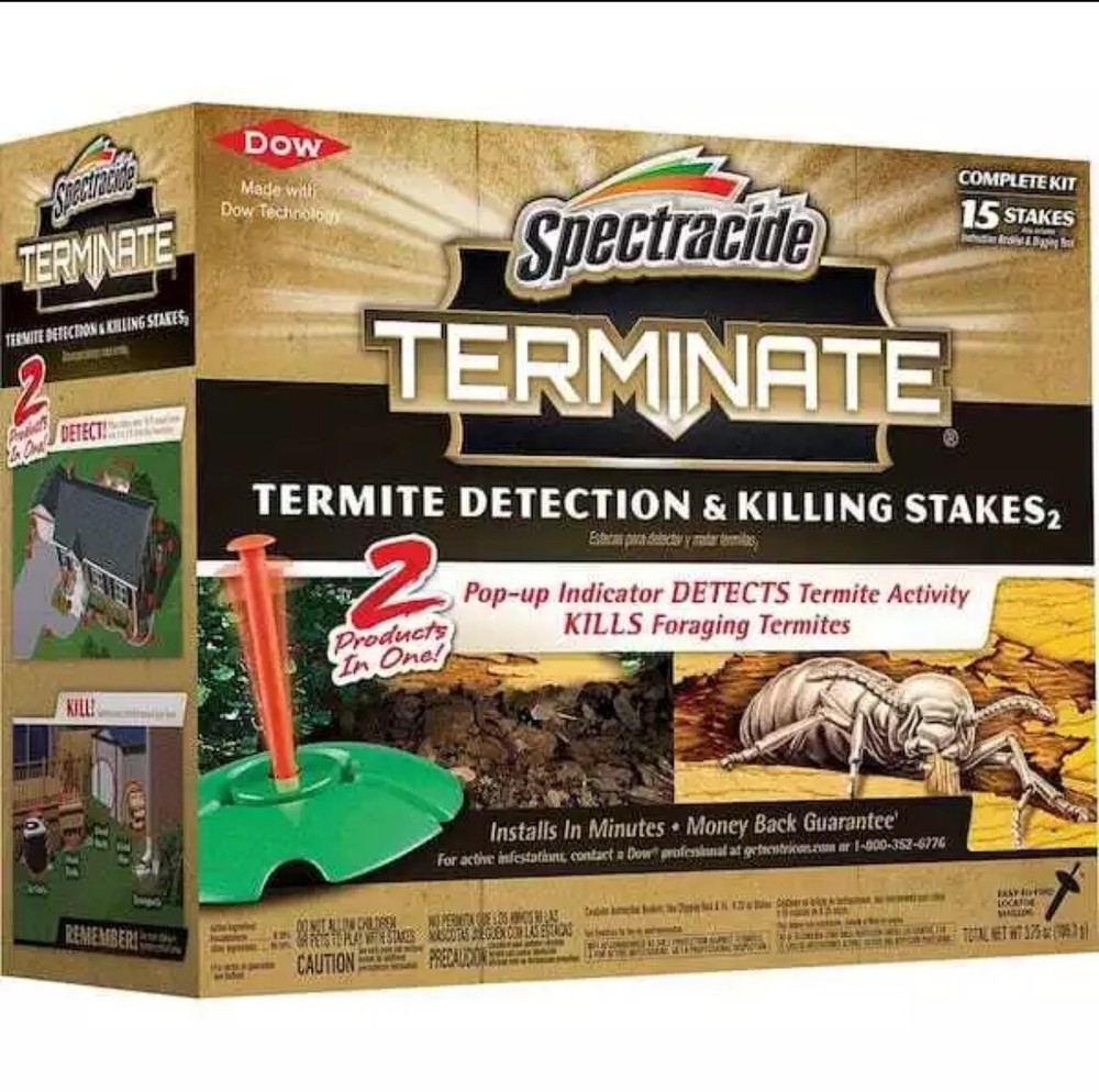 Terminate Termite Killing Stakes (15-Count) Trap Bait Insect Killer Bug Home