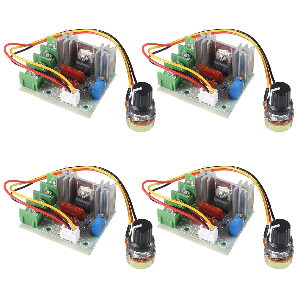 4PCS AC 110V 2000W PMW Motor Speed Controller Dimmer SCR Voltage Regulator 25A