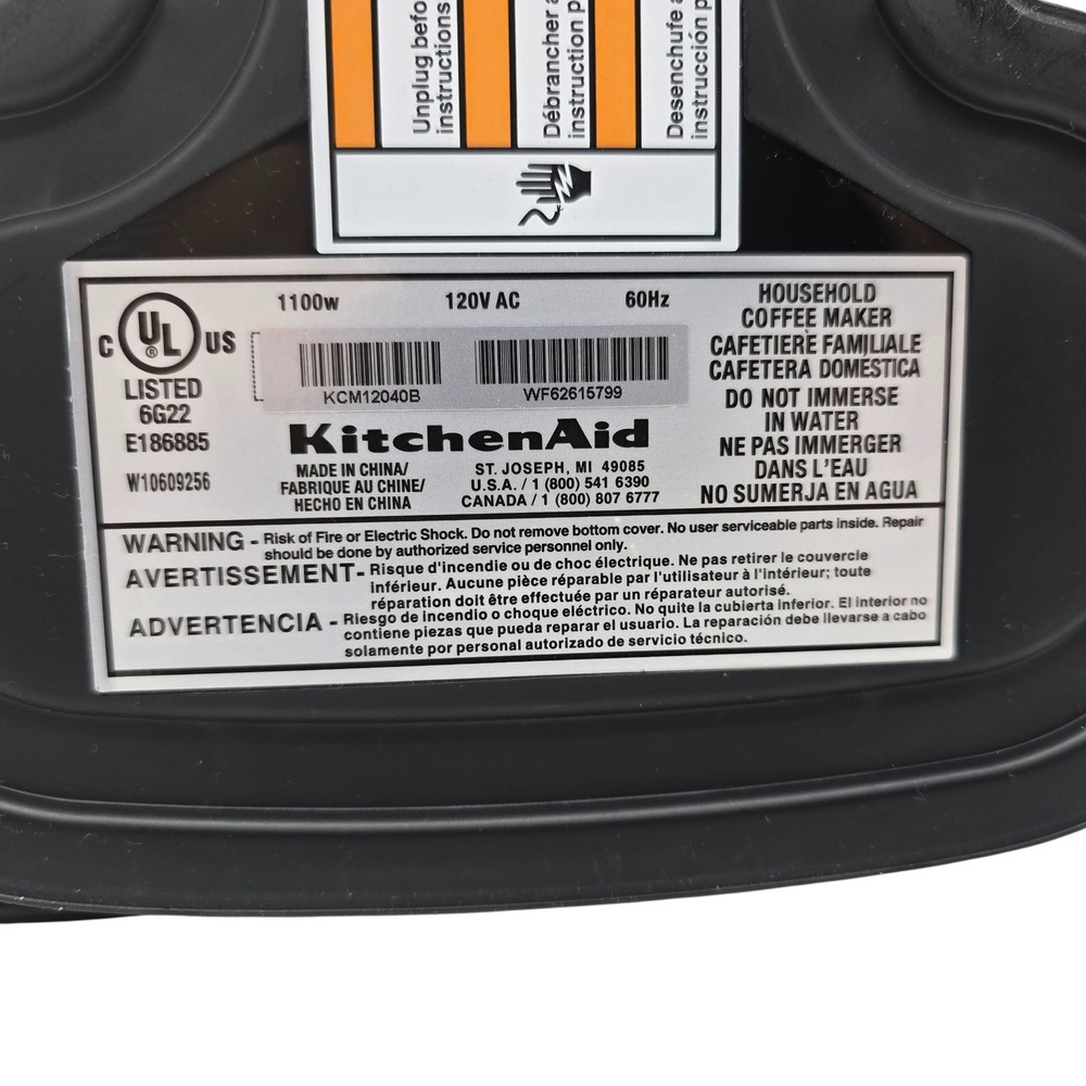 Kitchenaid One-Touch Automatic Pour Over Coffee Maker Digital Brewing System