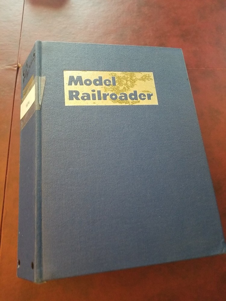 Model Railroader - 1974 in official blue binder. Missing September Issue
