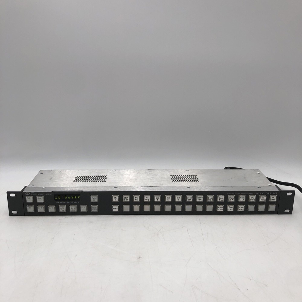 USED Grass Valley - Encore BPS Control Panel POWERS ON AS IS READ F