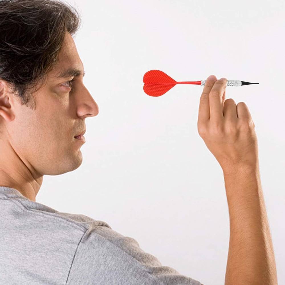 Soft Tip Darts Set - 12 Count with 100 Replacement Tips, Unisex, Silver