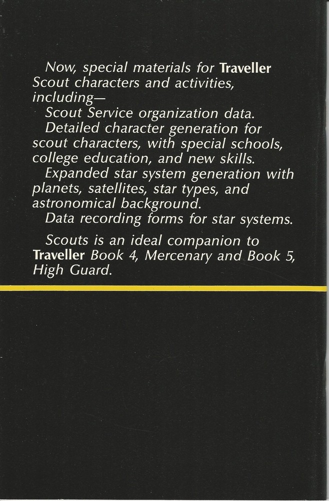 Traveller- Book 6 Scouts Supplement Source Book- GDW FS