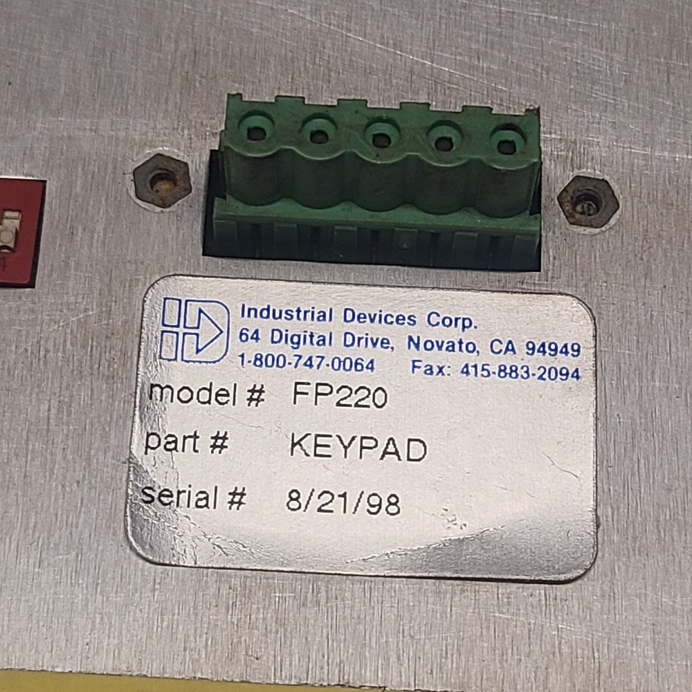 Industrial Devices Corporation FP220 IDC Front Panel