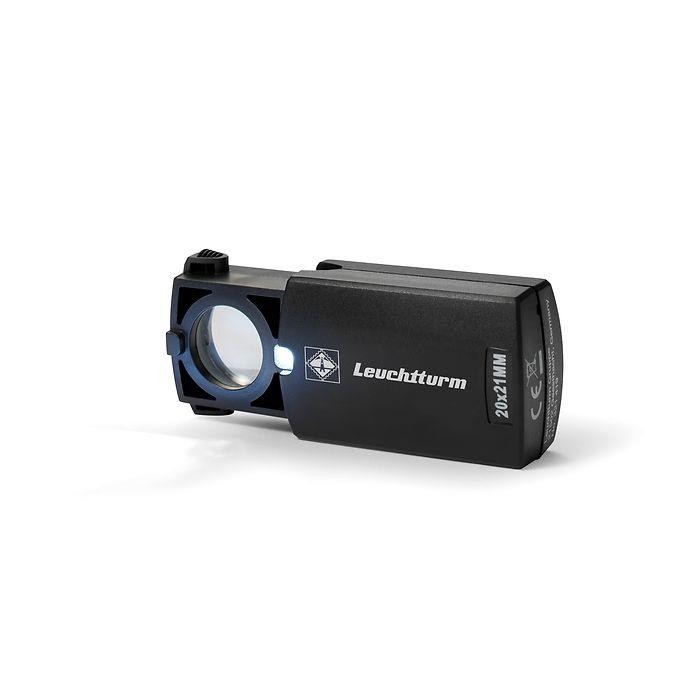 Lighthouse LU30 LED Lighted Pull Out Magnifier with 20x Magnification