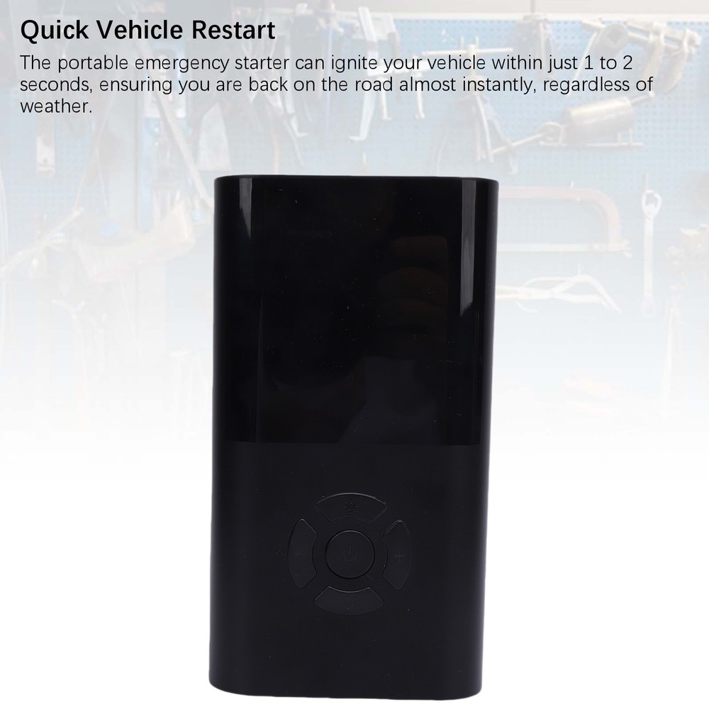 1-2 Second Quick Vehicle Restart Jump Starter 150PSI Inflator and LED Flashlight