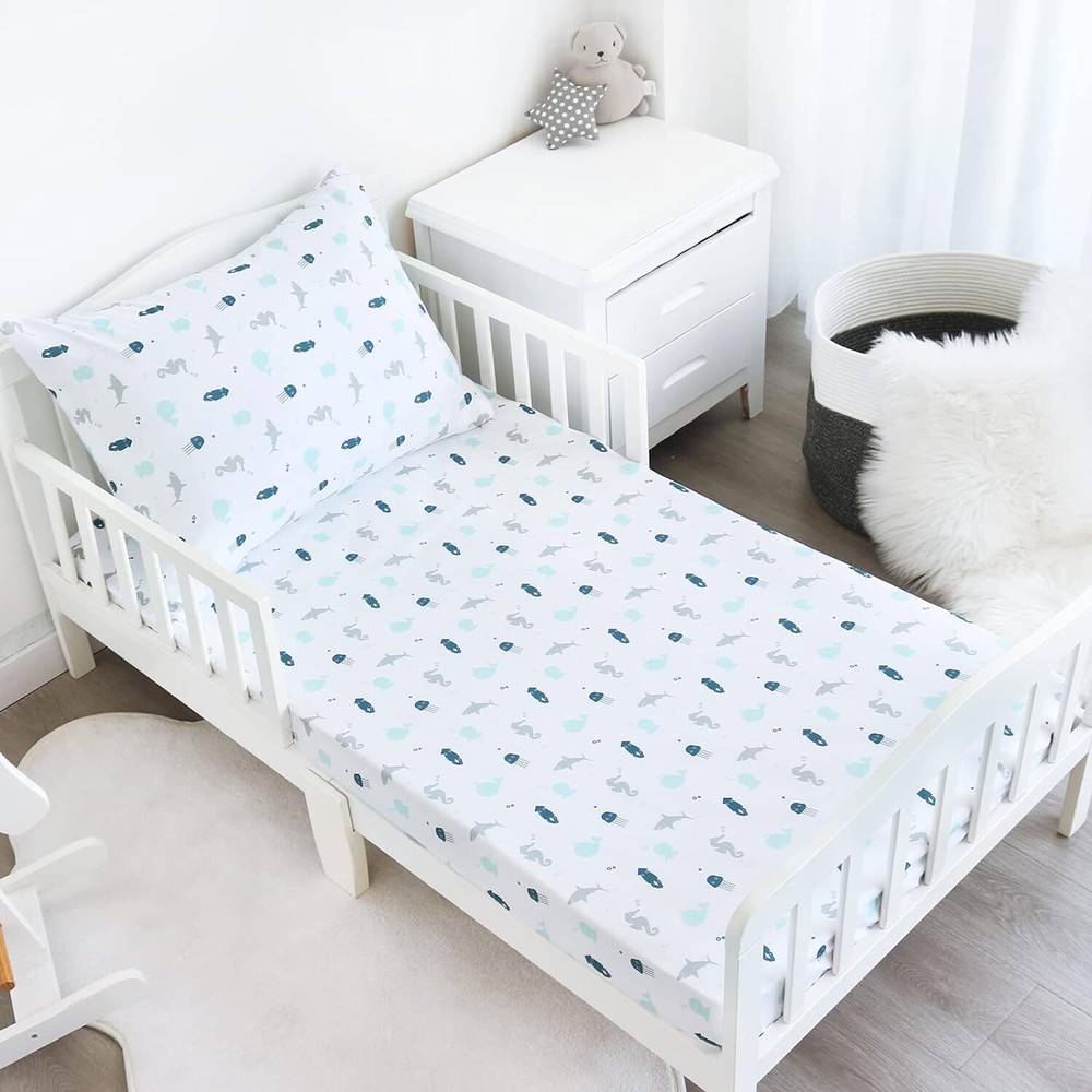 2-Piece Toddler Sheet Set Includes Crib Sheets Set and Envelope Pillowcase