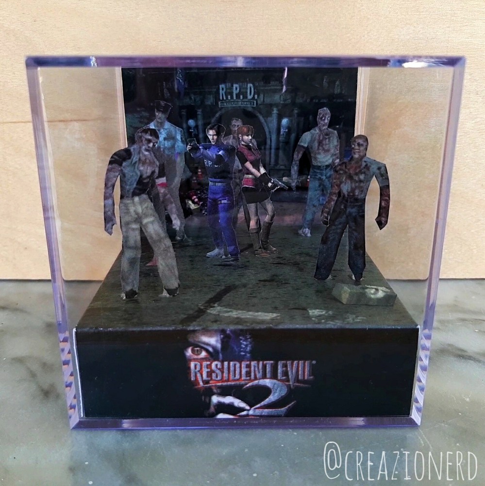CUBE CUBE DIORAMA BIG PIXEL BOX - Resident evil 2
