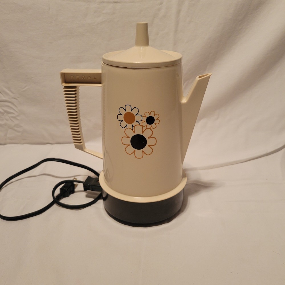 Vintage Regal Poly Perk 4 To 8 Cup Automatic Percolator