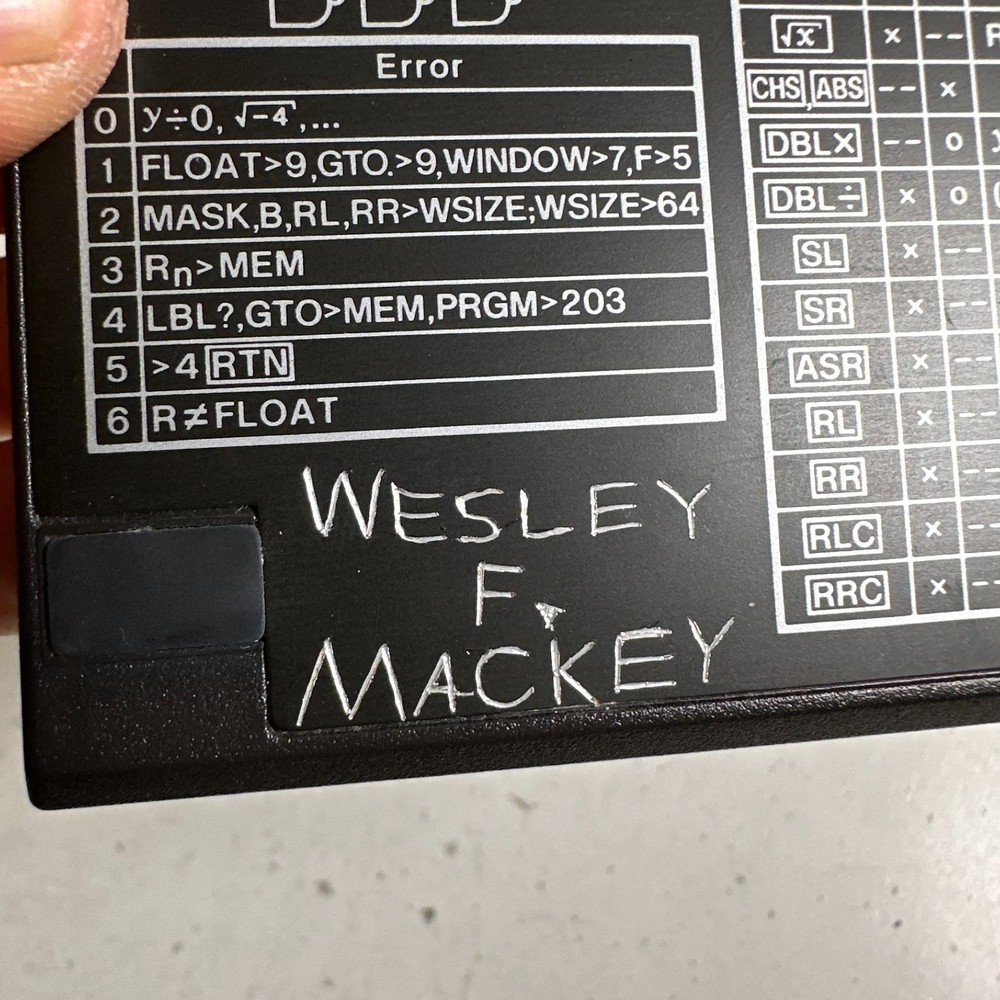 Vintage Hewlett-Packard 16C Computer Programmable Scientific Pocket Calculator