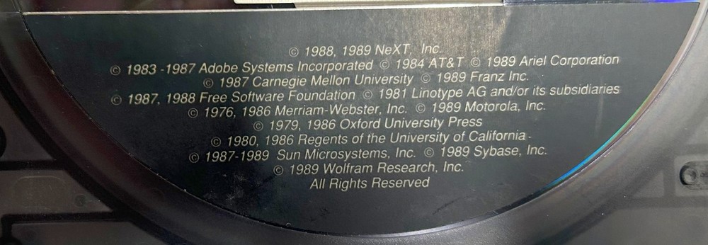 Very Early Next Cube Optical Disk Software Release Vrs 1.0a