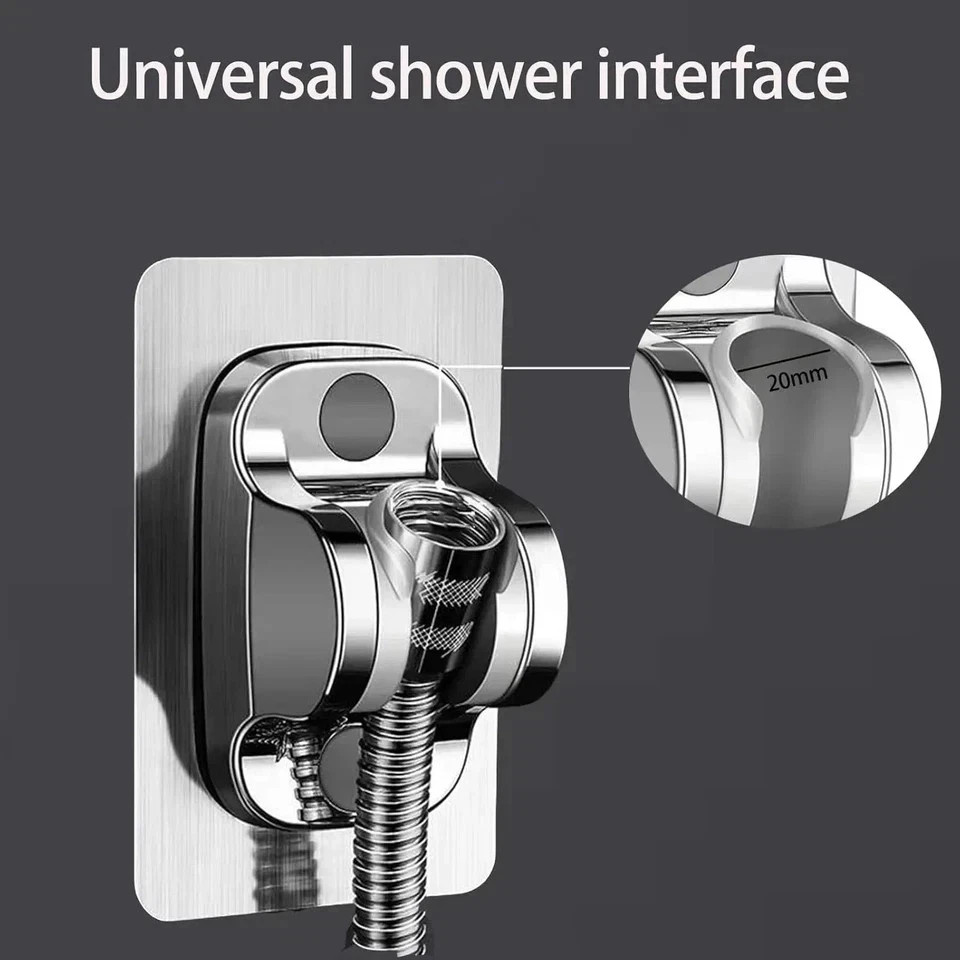 Self-adhesive Handheld Shower Head Holder Adjustable Wall Mount Shower Bracket*