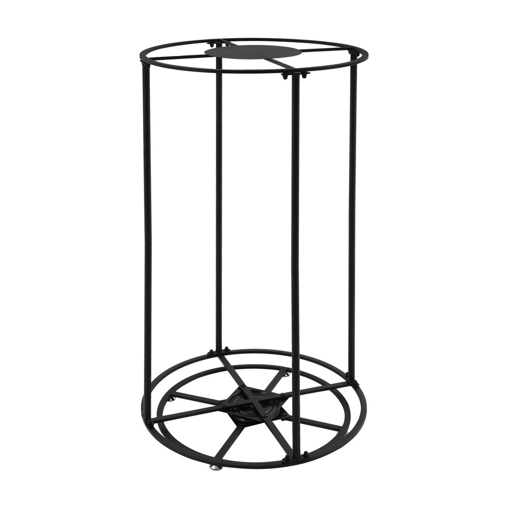 360° Rotatable Garment Display Rack Free Standing Round Clothes Display Stand